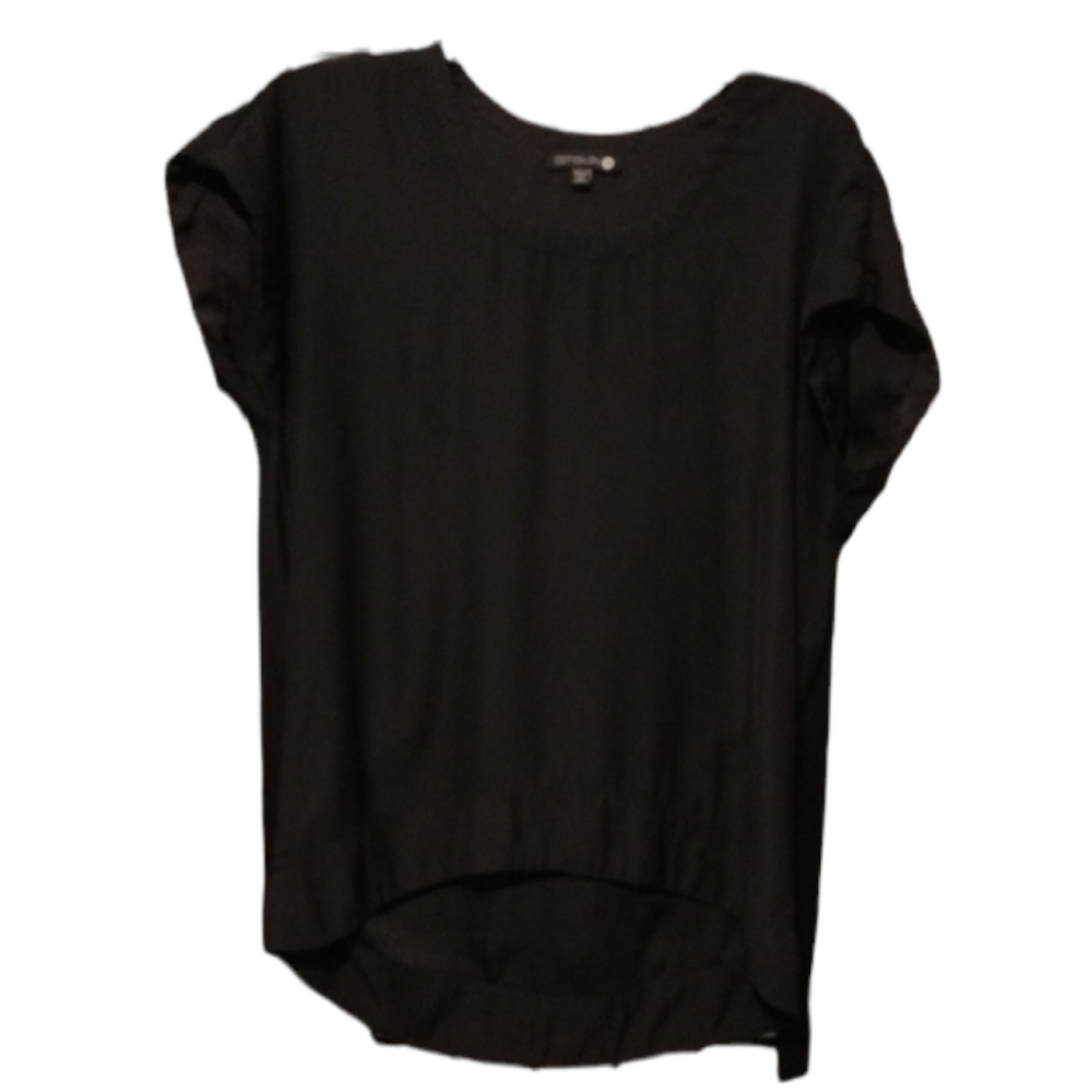 Black High Low Black Tunic Top sz Medium